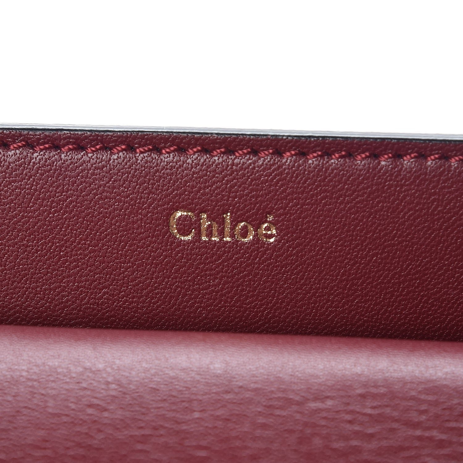 Chloe Calfskin Mini Georgia Crossbody Bag Bordeaux 6 of 10