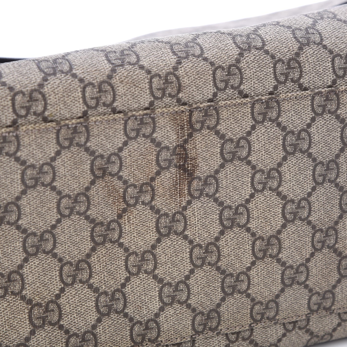 GG Plus Monogram Messenger Diaper Bag Dark Brown