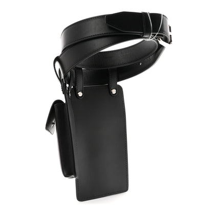 Fendi Vitello Glacier Utility Belt Pouch 85 34 Black 2 of 8