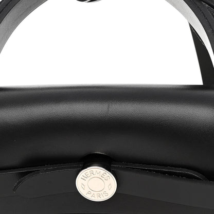 Hermes Toile H Berline Vache Hunter Herbag Zip PM 31 Black Ecru 13 of 14