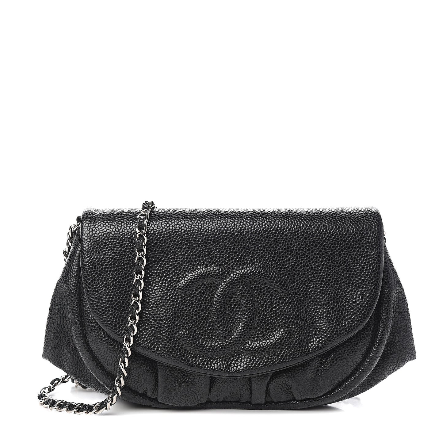 Caviar Half Moon Wallet On Chain WOC Black
