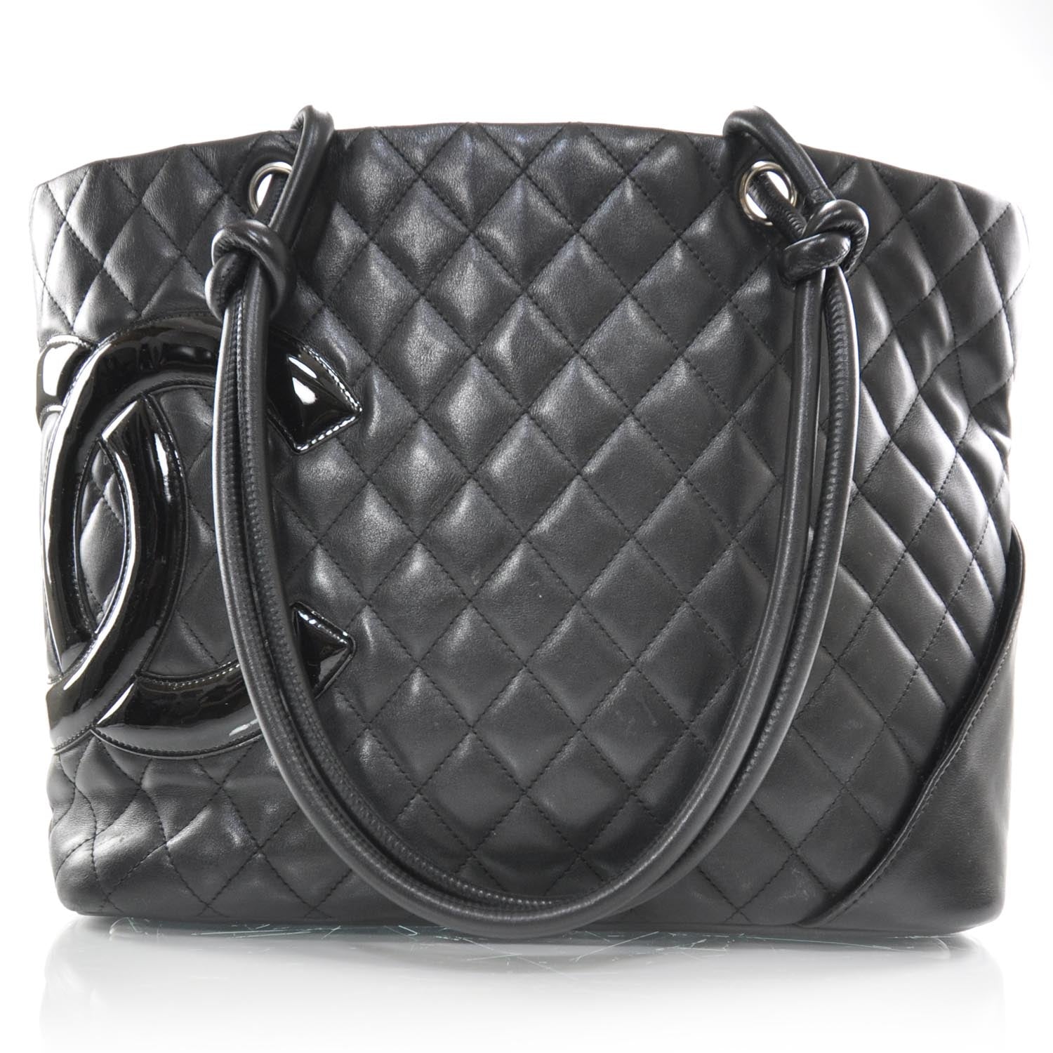 Chanel Calfskin Quilted Large Cambon Tote Black 1 of 9