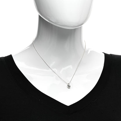 Tiffany Sterling Silver 12mm Elsa Peretti Teardrop Pendant Necklace 2 of 4