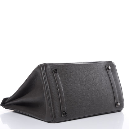 Hermes Taurillon Clemence Birkin 35 Graphite 5 of 35
