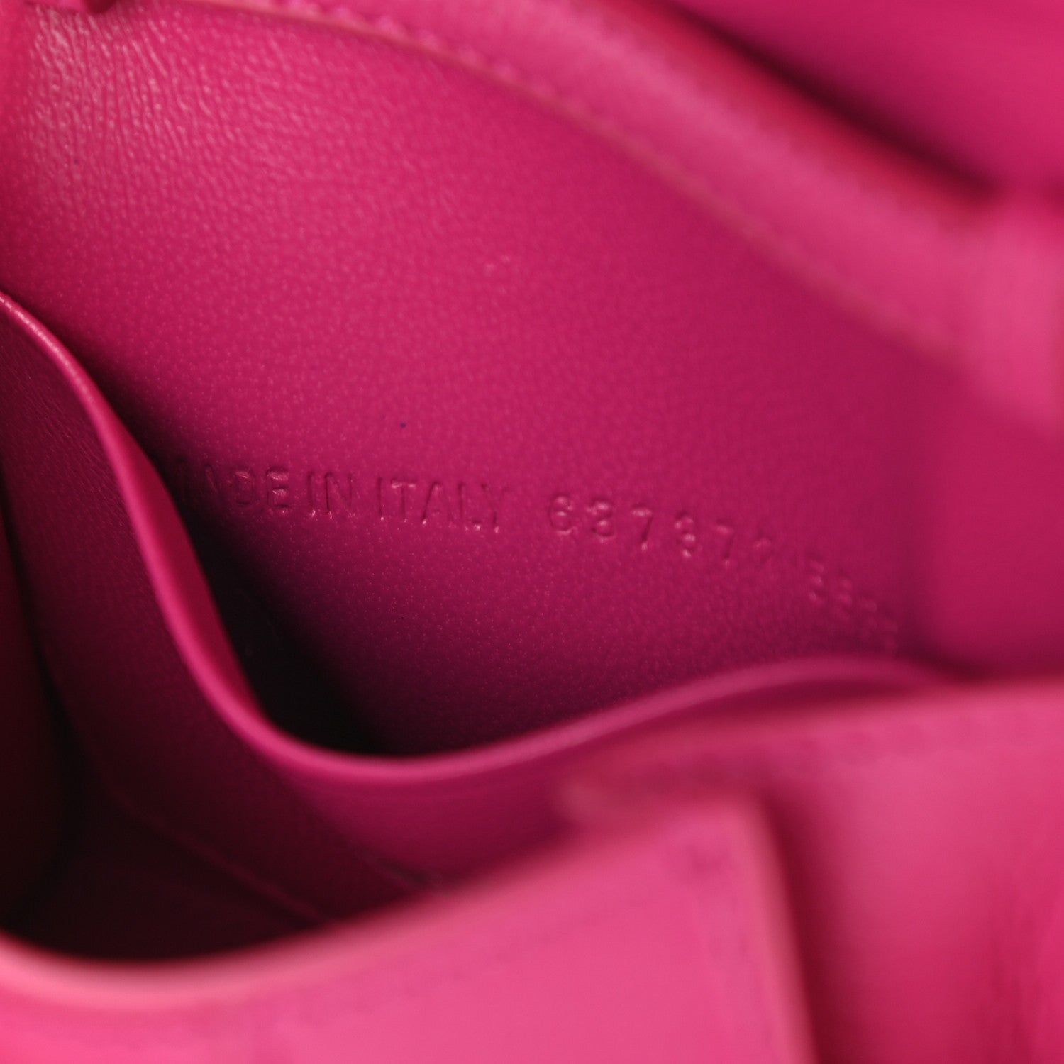 Balenciaga Grained Calfskin Tonal B Hourglass Top Handle Bag Mini Fuchsia 7 of 10
