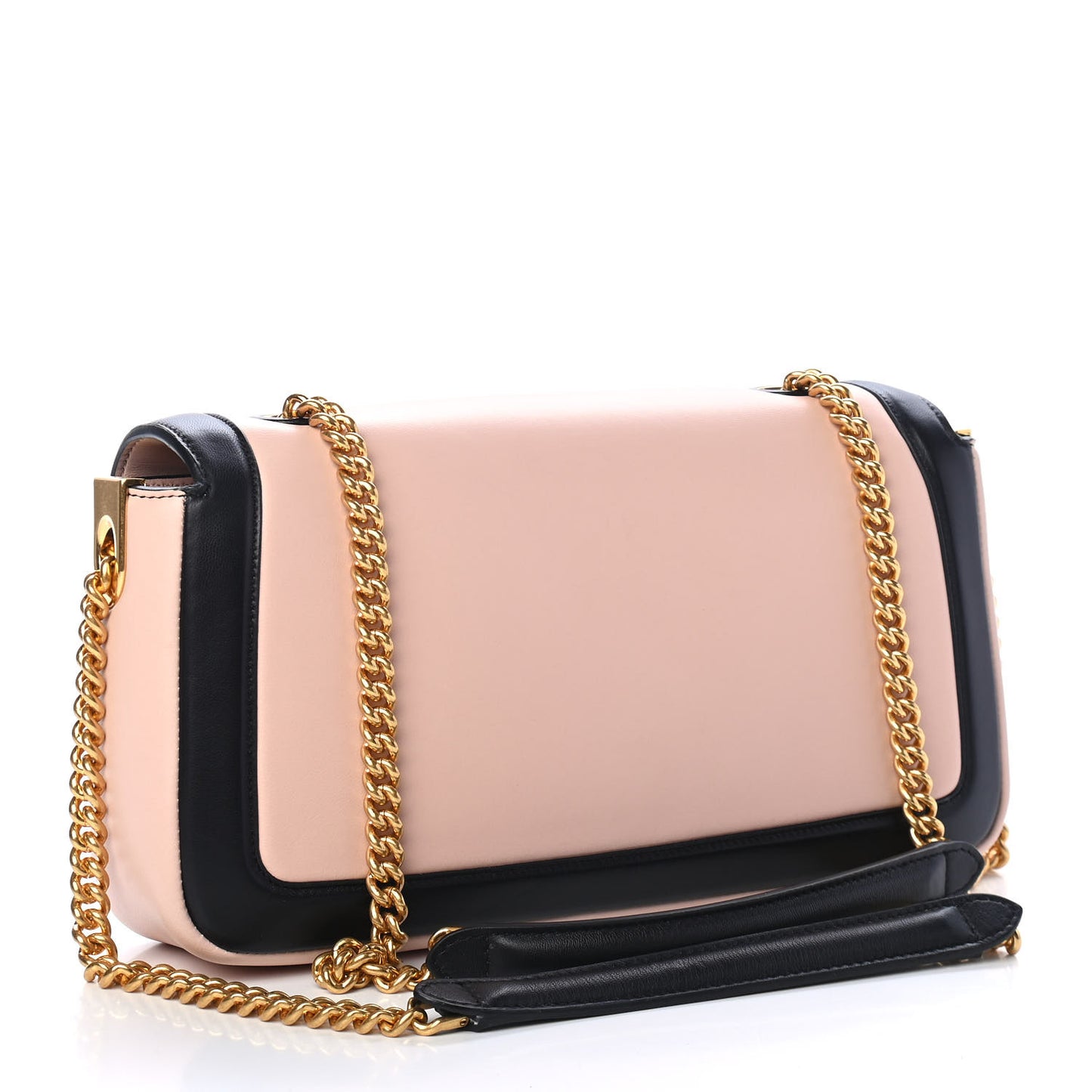 Nappa Apolo Bi-Color Chain Baguette Rosa Quarzo Black