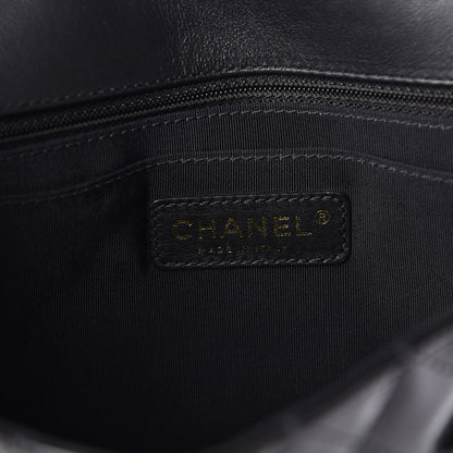 Chanel Patent Calfskin Quilted Valentine Charms Medium Single Flap Black 8 of 11