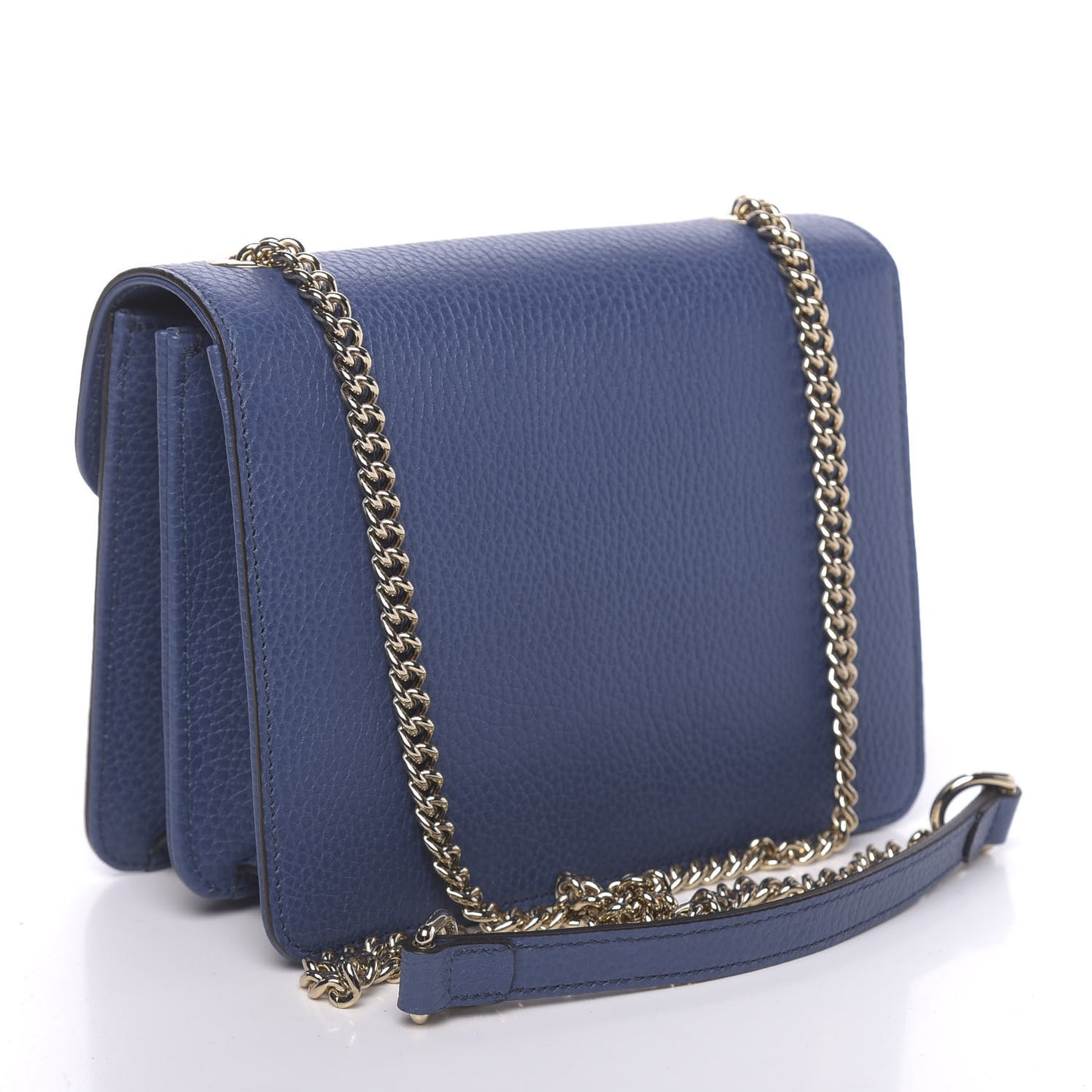 Dollar Calfskin Small Interlocking G Shoulder Bag Caspian