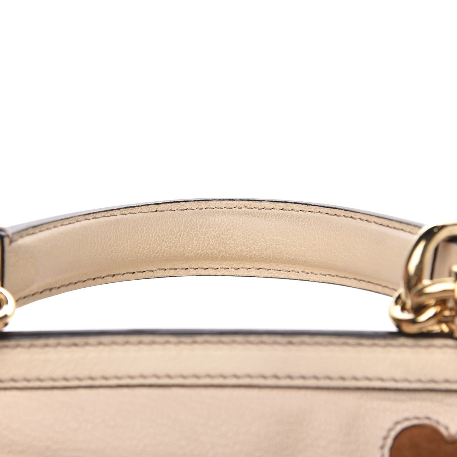 Dolce & Gabbana Goatskin Large Miss Sicily Leopard Heart Satchel Ivory 14 of 16