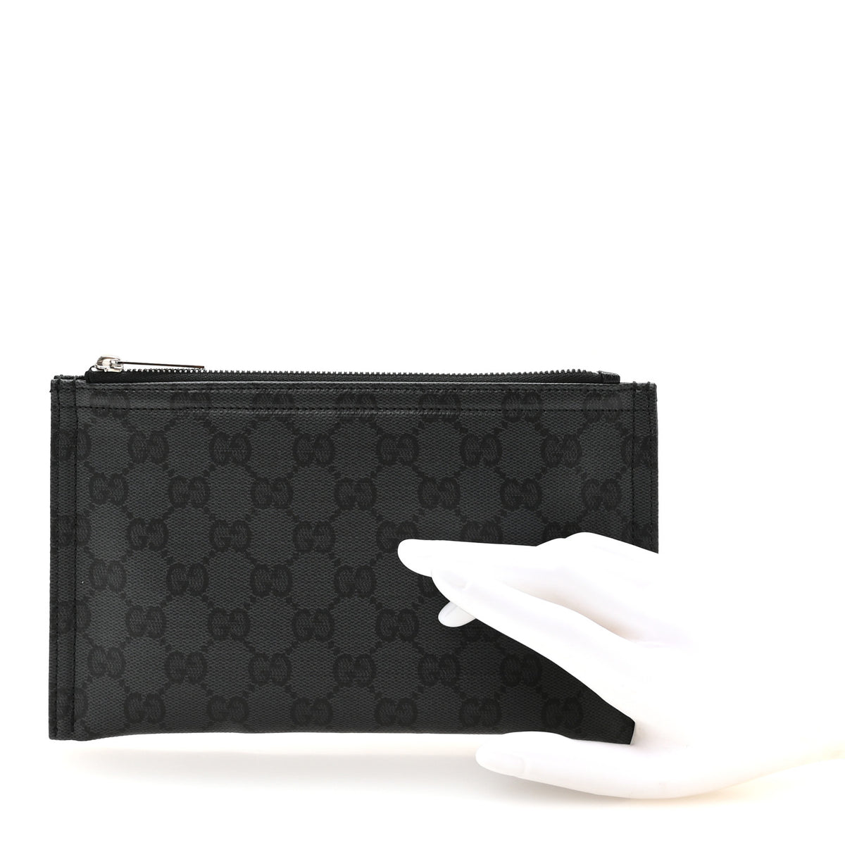 Gucci Essence Classic Monogram Zip Pouch Black 2 of 8