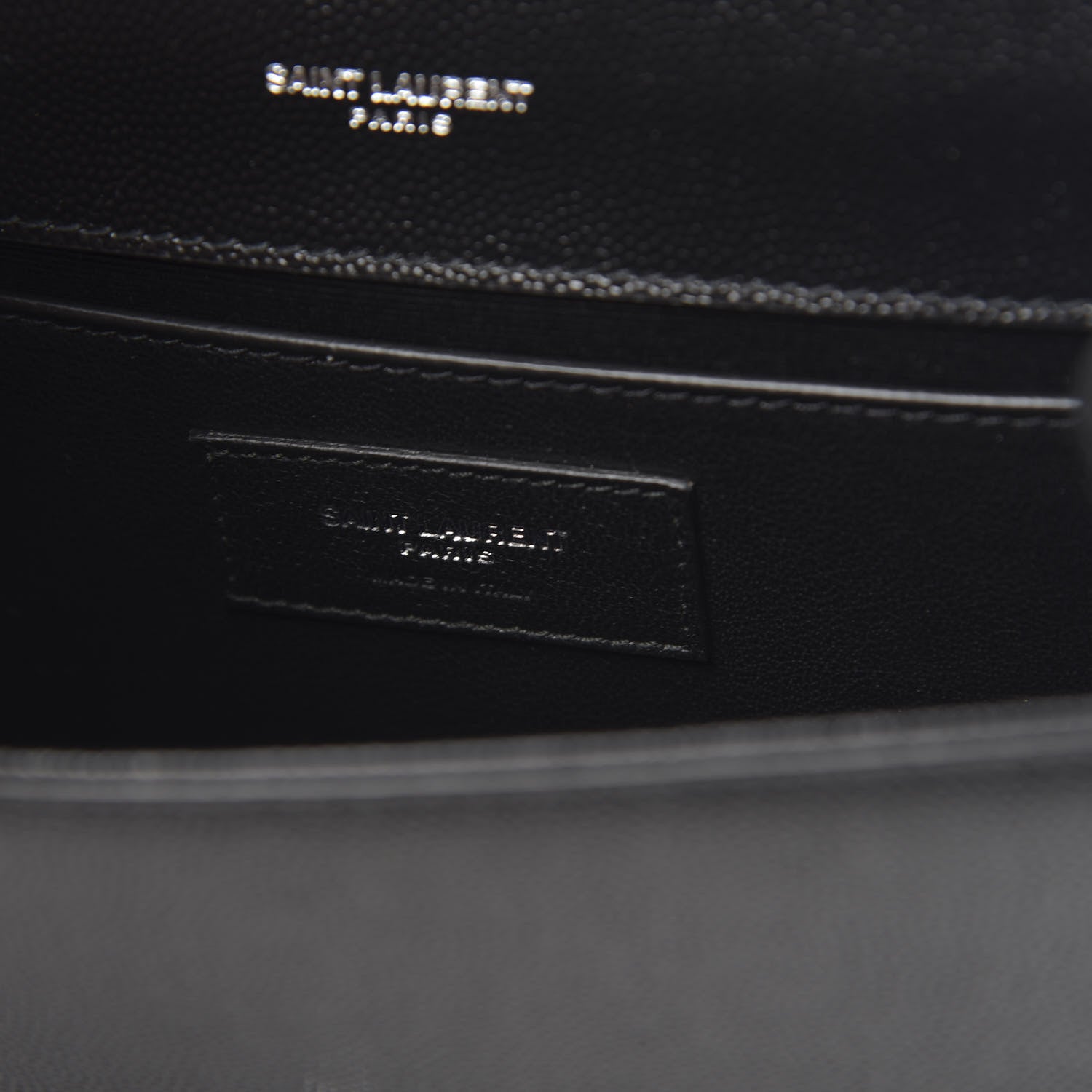 Saint Laurent Grain De Poudre Small Monogram Kate Satchel Black 6 of 9