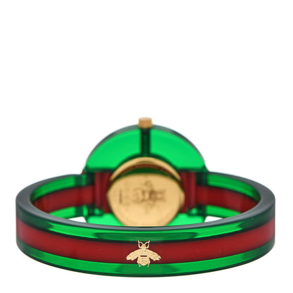 Gucci Stainless Steel Plexiglass Mother of Pearl 35mm Vintage Web Quartz Watch 3 of 5