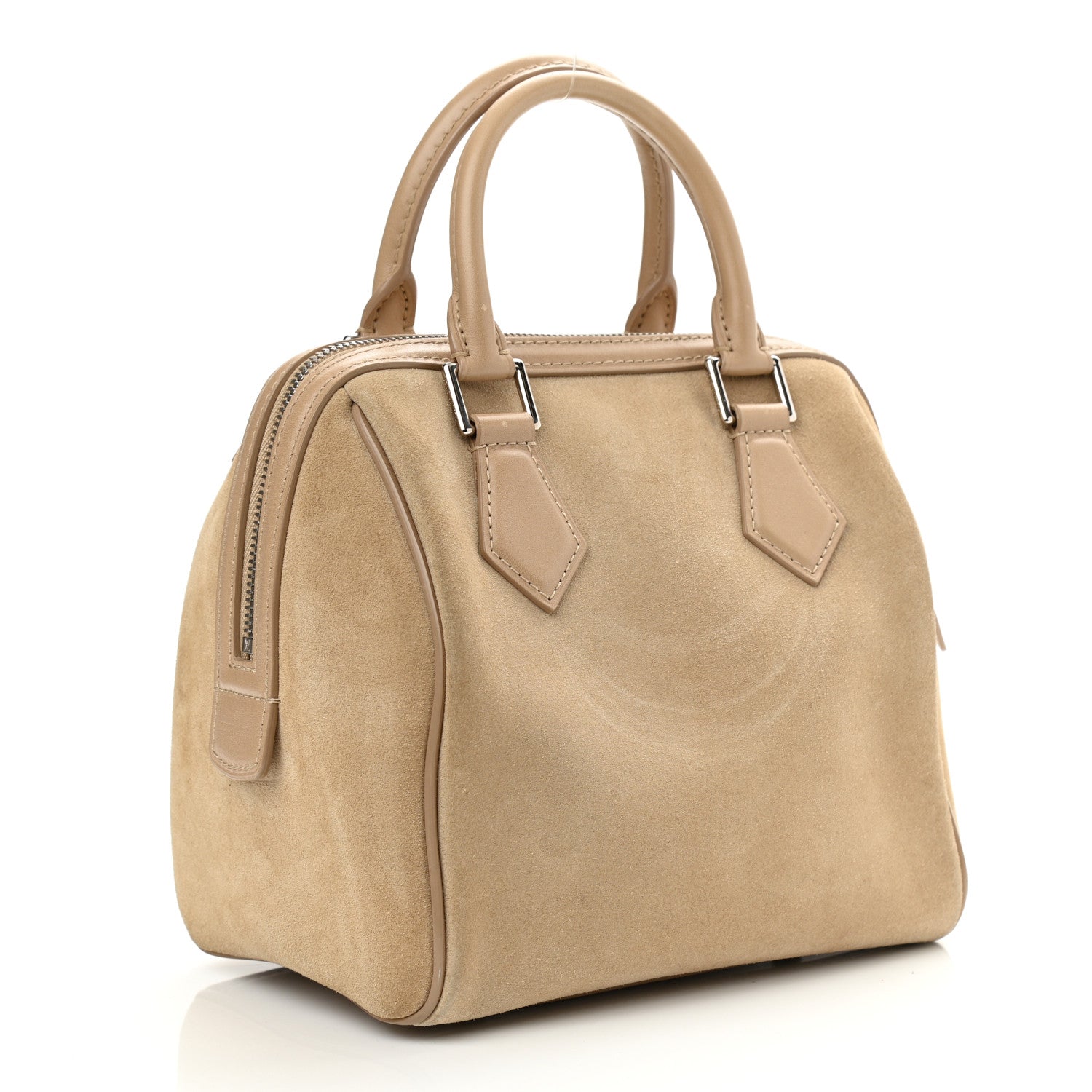 Louis Vuitton Suede Cubic Illusion Fleur Speedy Cube PM Beige 3 of 14