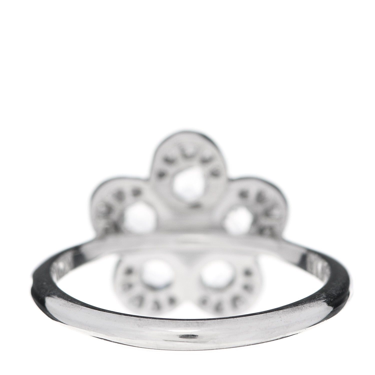 Tiffany Platinum Diamond Enchant Flower Ring 52 6 4 of 5