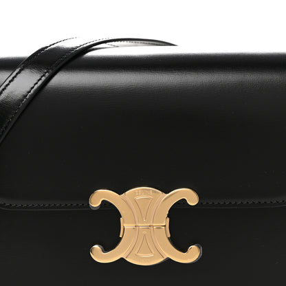 Celine Shiny Calfskin Teen Triomphe Black 8 of 10