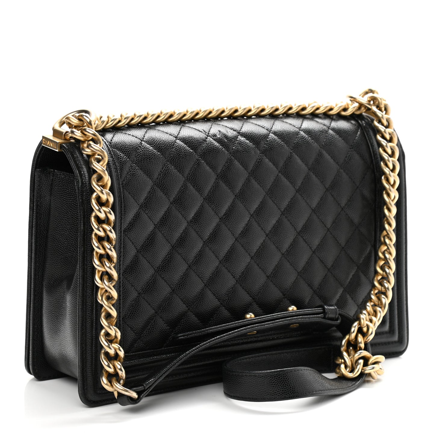 Caviar Quilted New Medium Boy Flap Black
