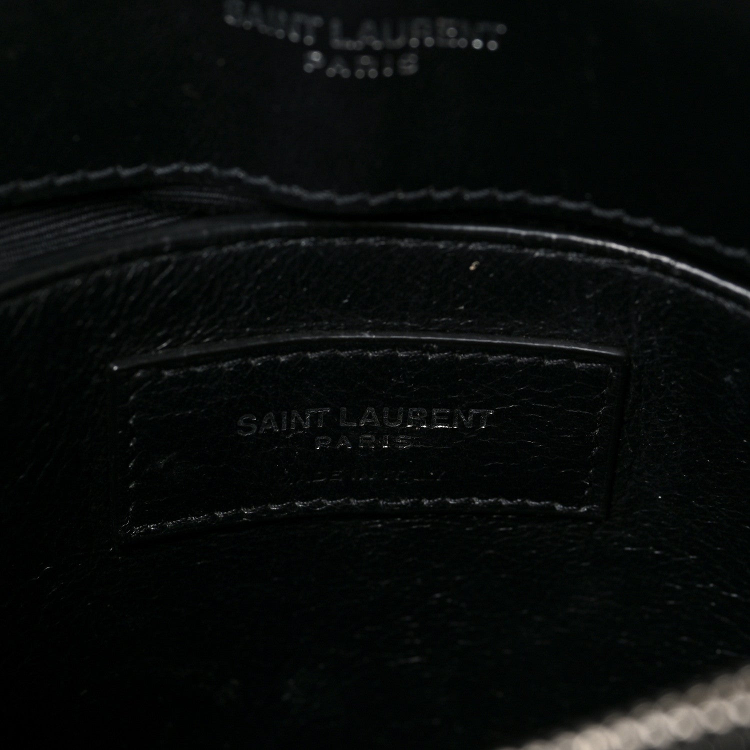 Saint Laurent Calfskin Y Quilted Monogram Small Loulou Chain Satchel Black 6 of 8
