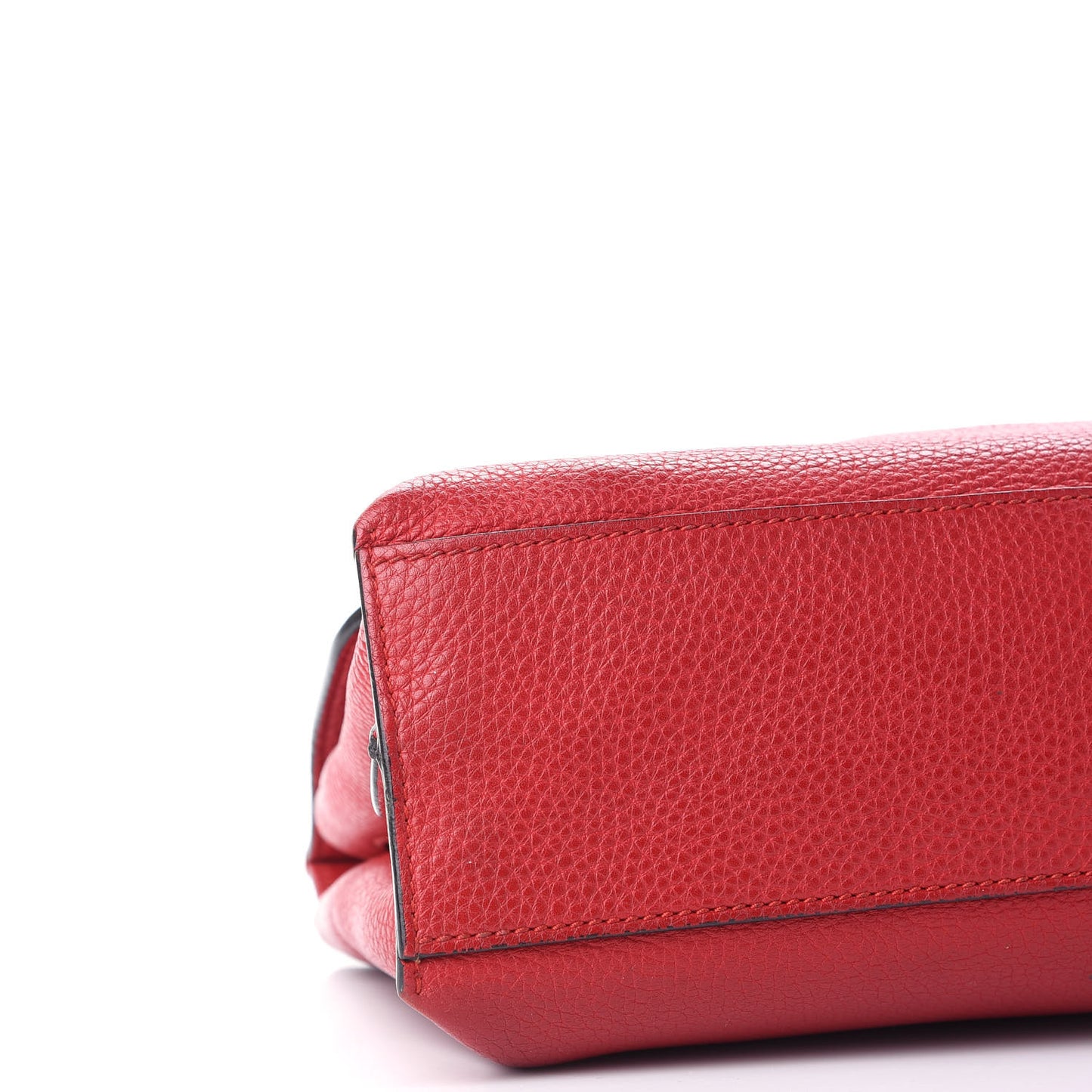 Cellarius Calfskin Small Bamboo Daily Top Handle Bag Hibiscus Red