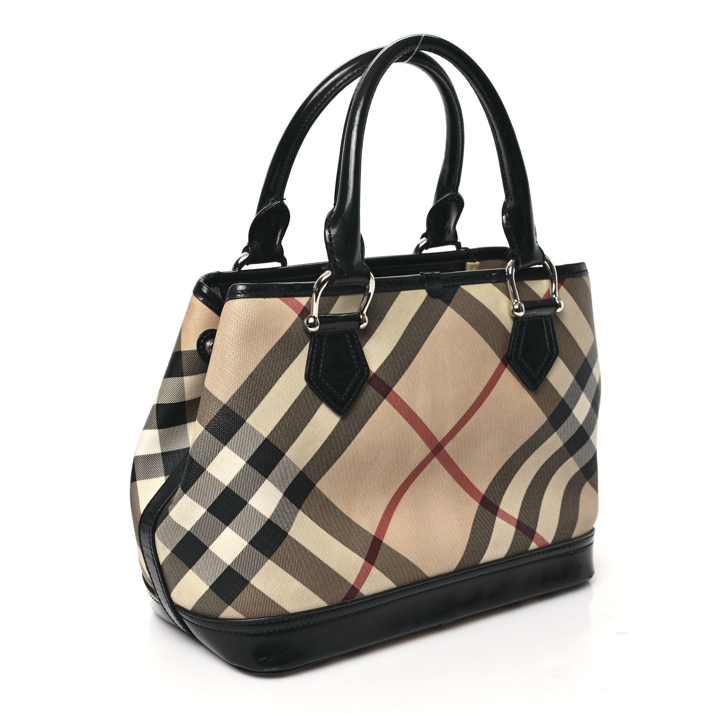 Nova Check Medium Tote Black