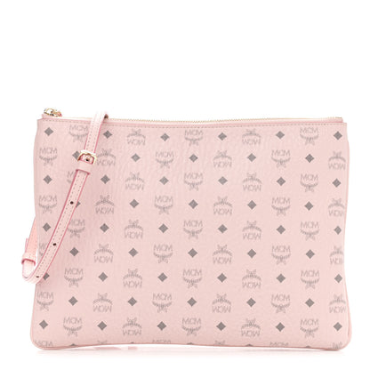 MCM Visetos Medium Crossbody Pouch Soft Pink 1 of 12