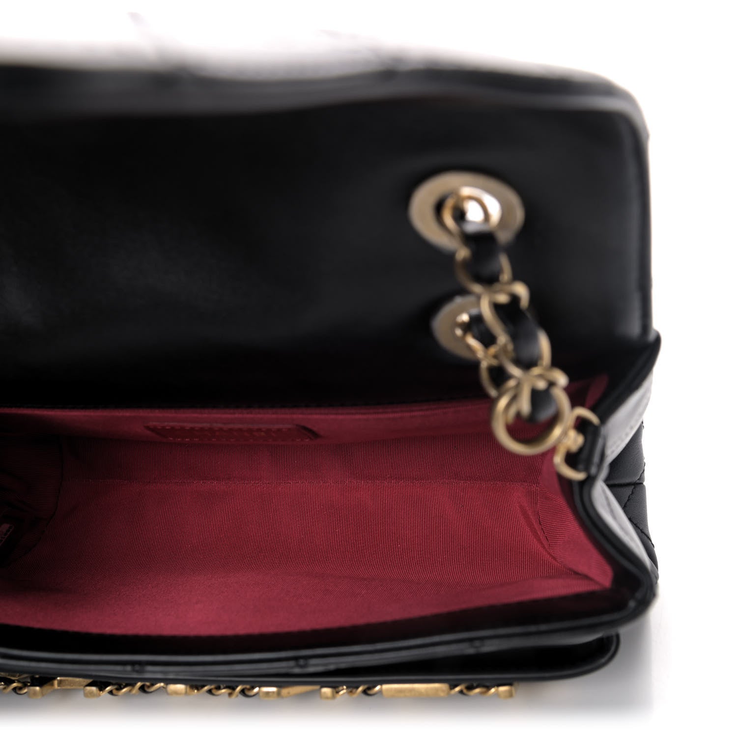 Chanel Calfskin Quilted Enchained Flap Black 4 of 4