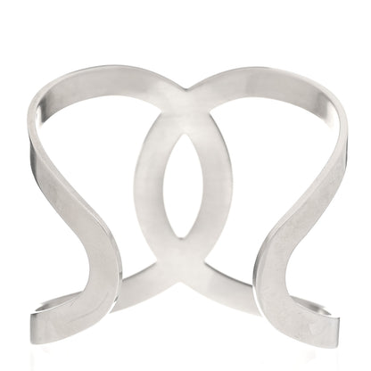 Chanel Metal CC Cuff Silver 3 of 4