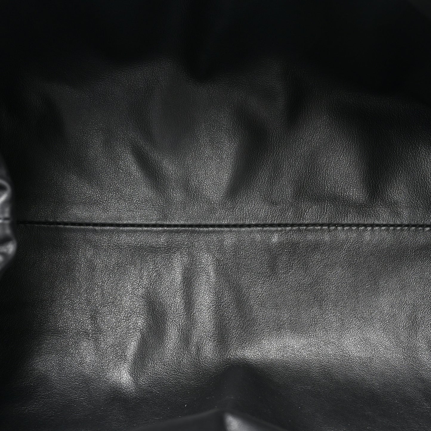 Metallic Bark Calfskin Embossed The Pouch Oversized Clutch Silver