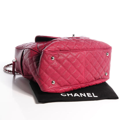 Chanel Caviar Quilted CC Paradoxal Bowling Bag Red 4 of 7