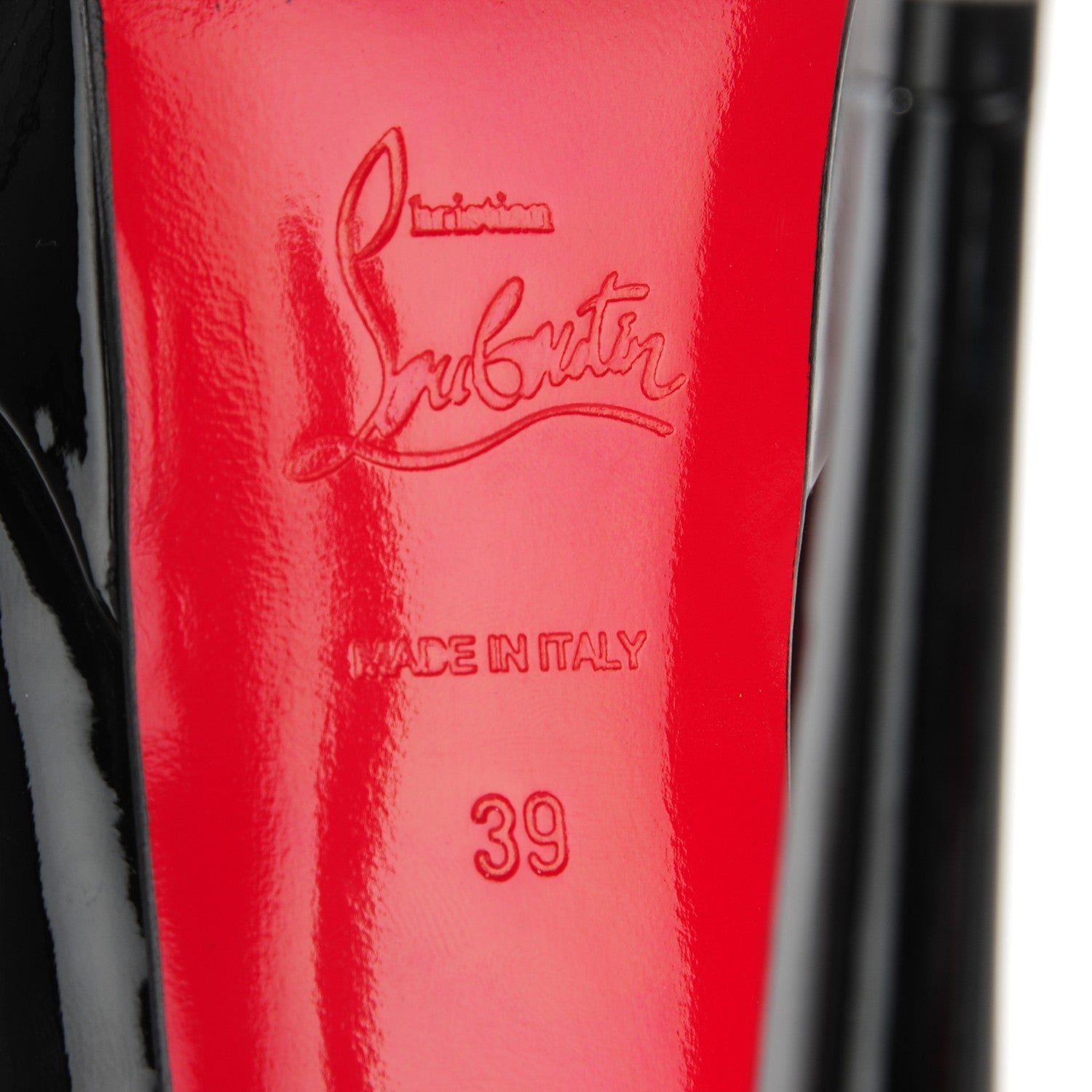 Christian Louboutin Patent Bianca 140 Pumps 39 Black 6 of 8
