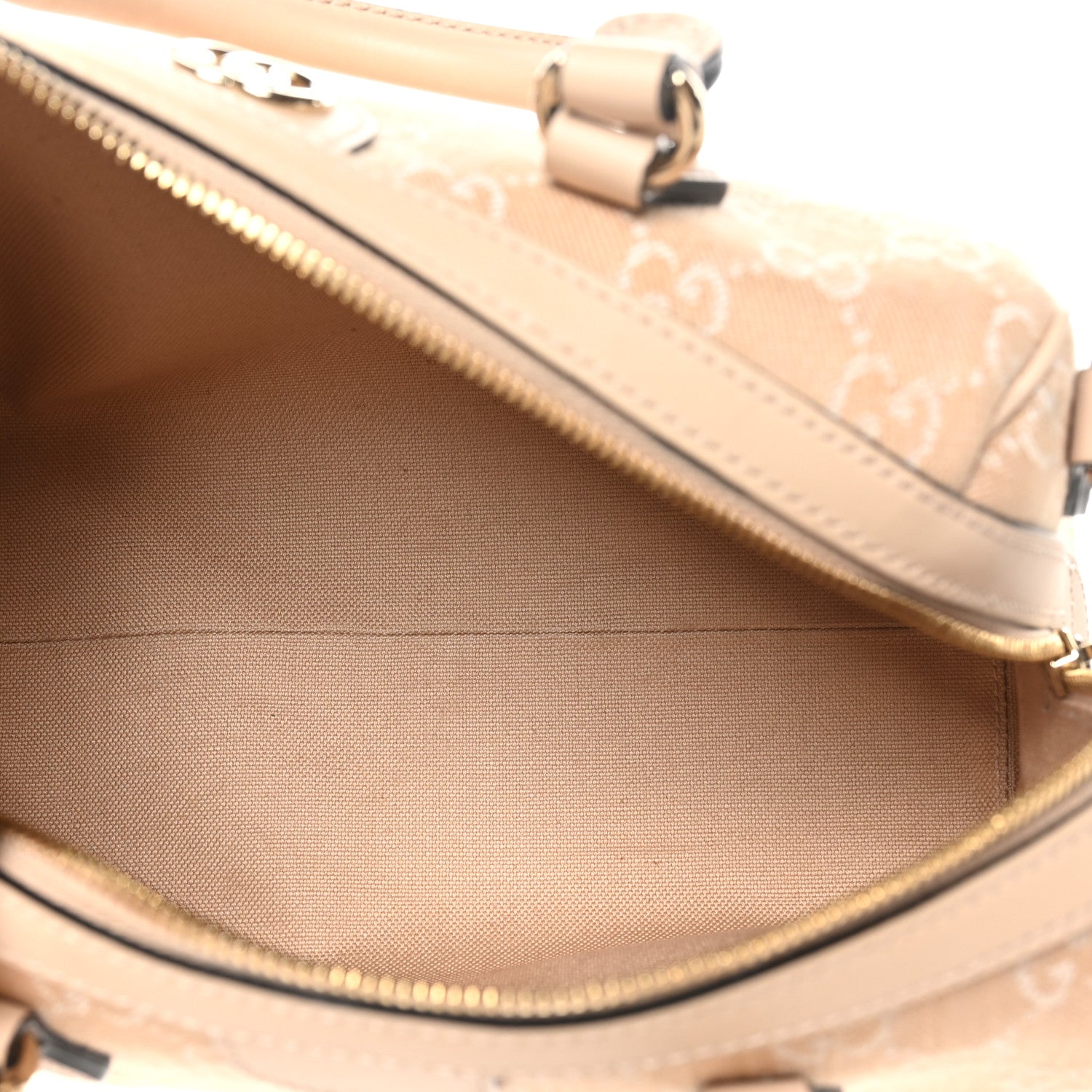 Gucci Summer Denim Calfskin GG Monogram Small Ophidia Top Handle Bag Souffle Rose 5 of 11