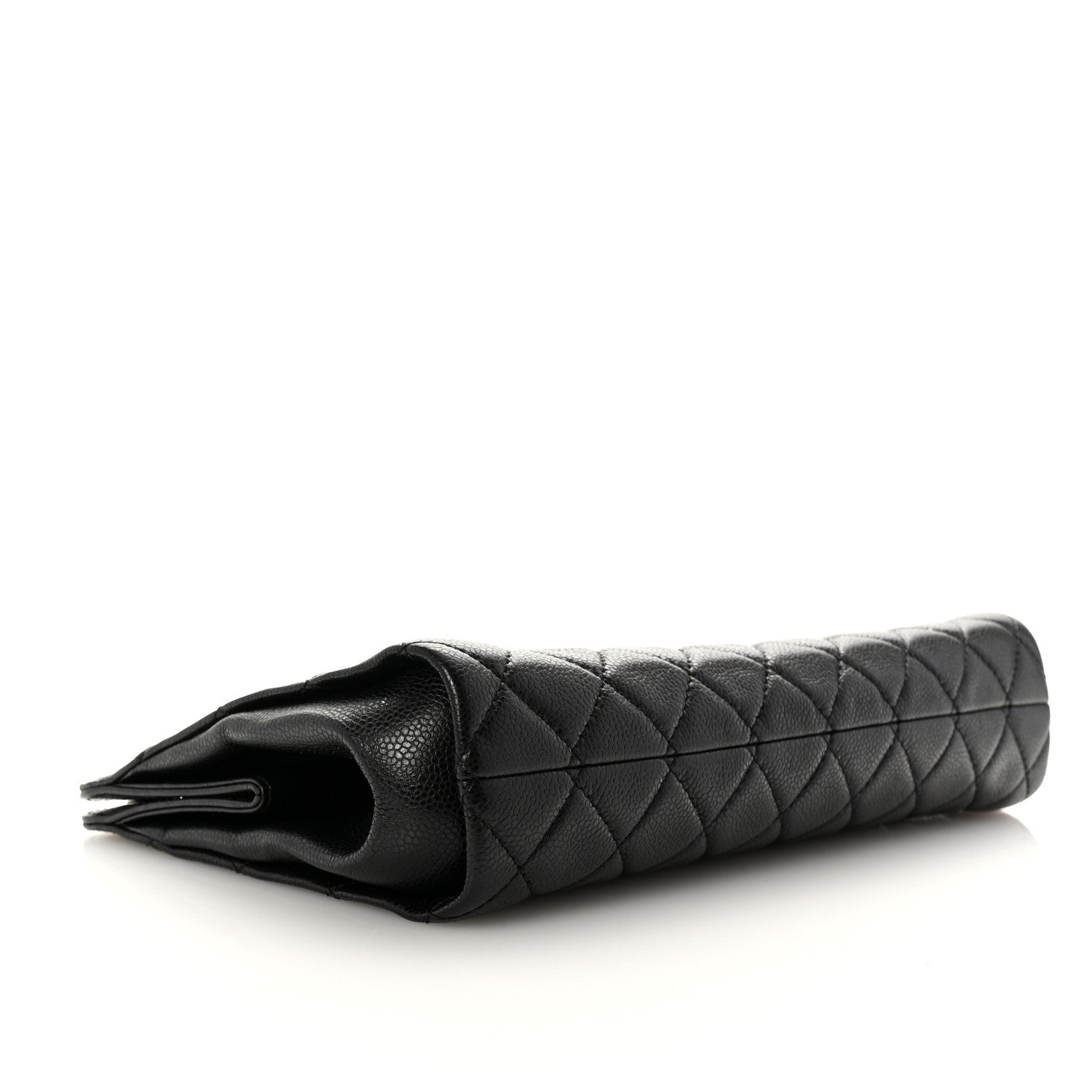 Chanel Caviar Quilted CC Large Clutch Black 4 of 7