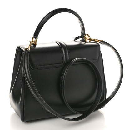 Celine Satinated Calfskin Small 16 Top Handle Bag Black 3 of 9