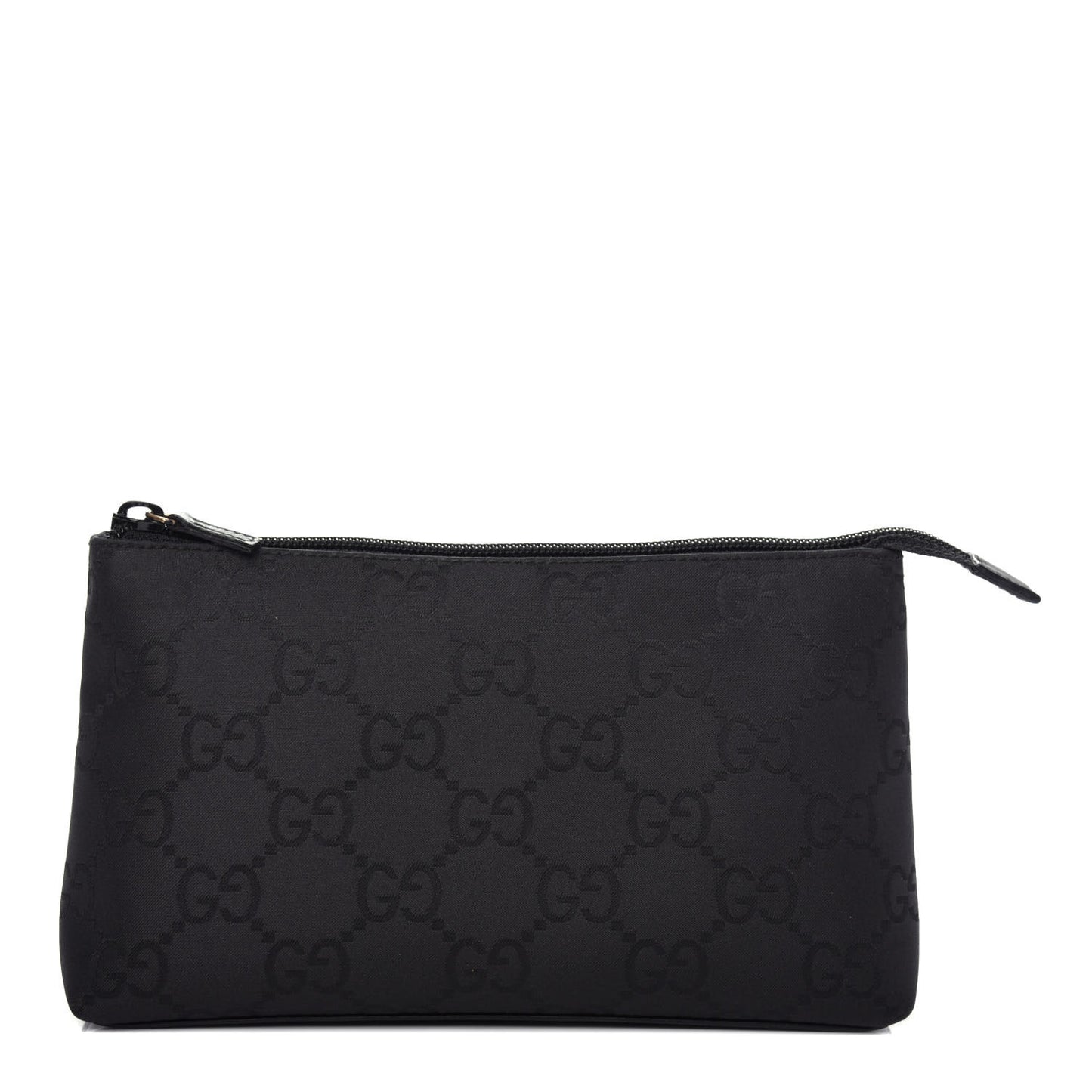 Nylon Monogram Cosmetic Pouch Black