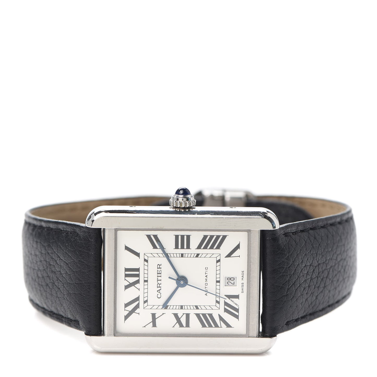 Stainless Steel Calfskin 31mm Tank Solo Automatic Watch