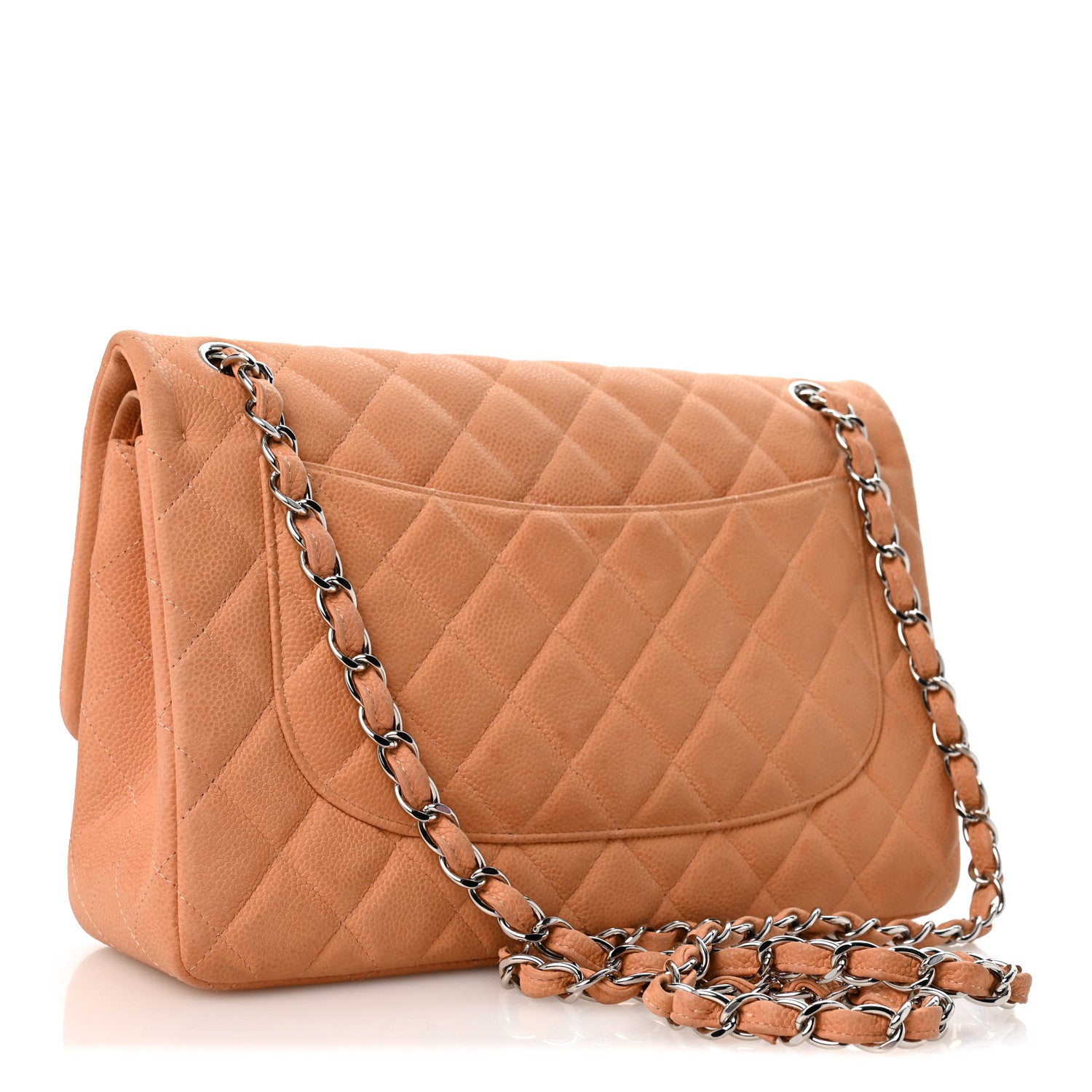 Chanel Iridescent Caviar Quilted Jumbo Double Flap Dark Beige 2 of 13