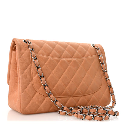 Chanel Iridescent Caviar Quilted Jumbo Double Flap Dark Beige 2 of 13