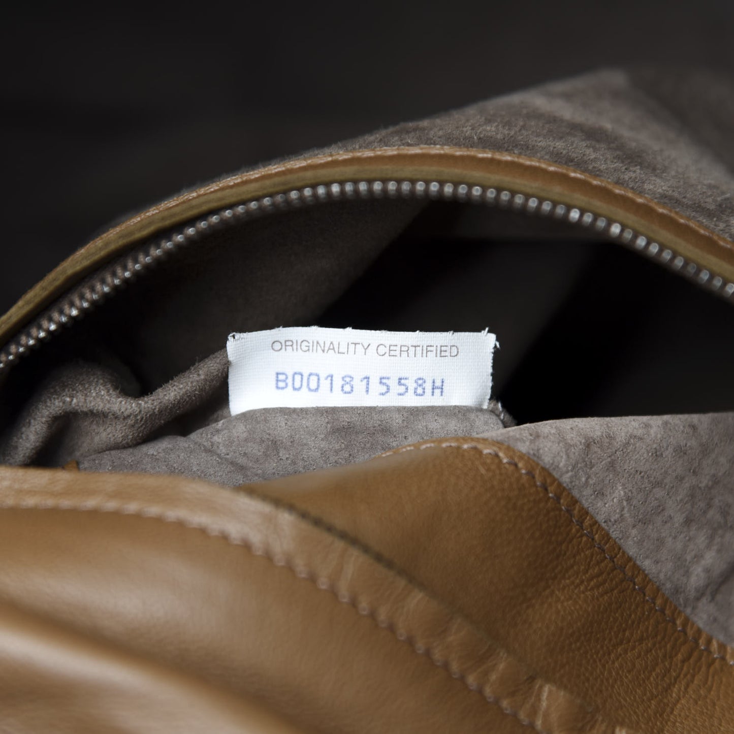 Nappa Intrecciato Parachute Bag Brown