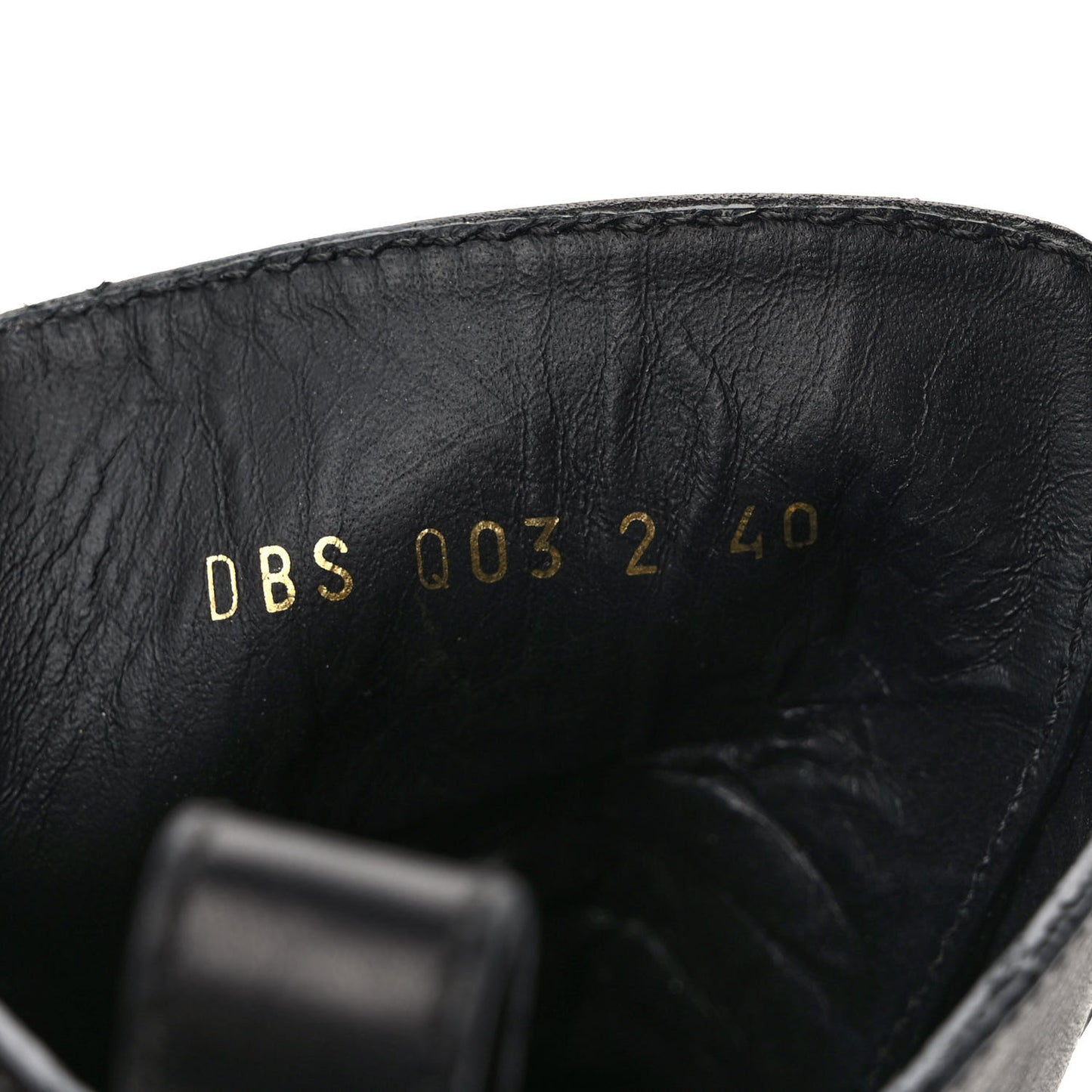 Calfskin Womens VLOGO 35mm Combat Boots 40 Black