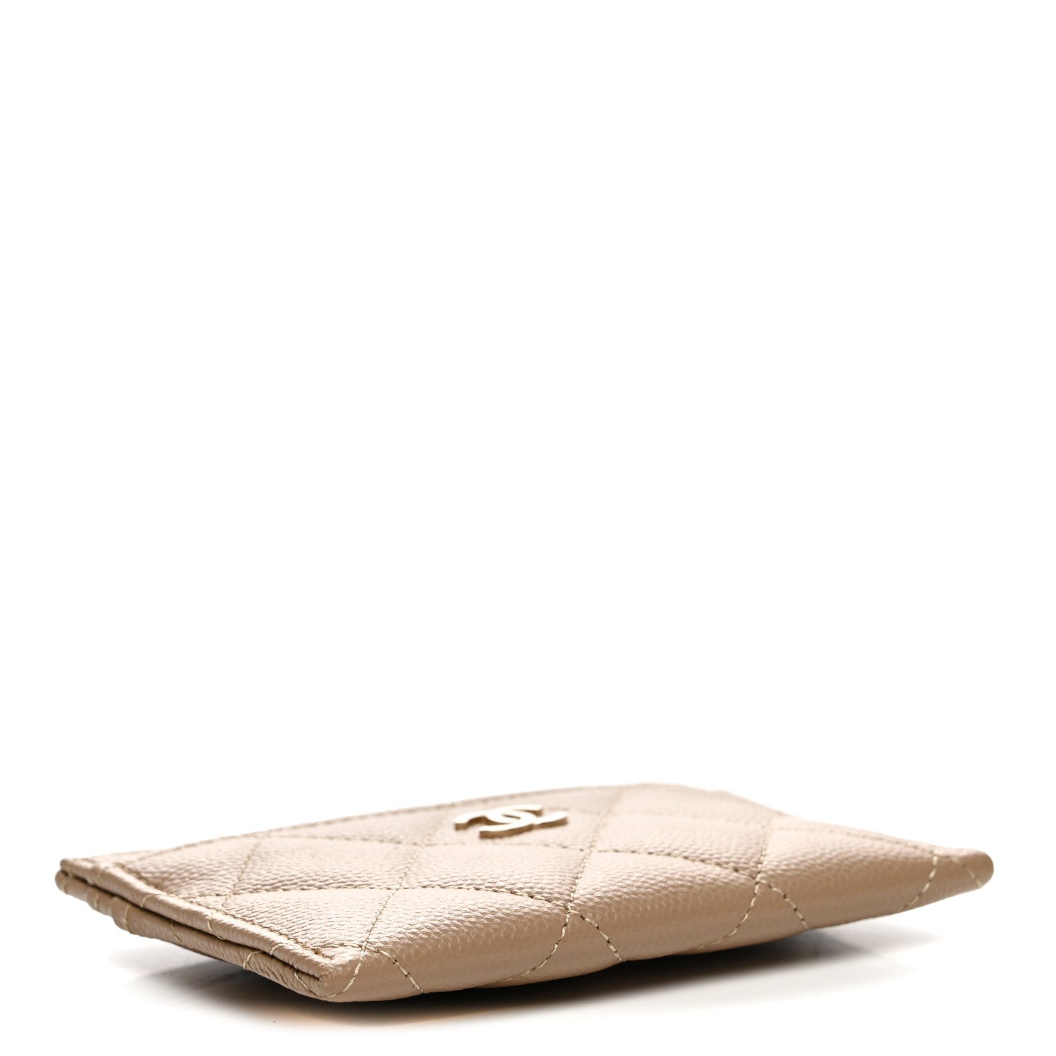 Chanel Caviar Quilted Card Holder Brown 4 of 9