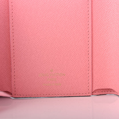 Louis Vuitton Monogram 2020 Christmas Animation Swing Ride Victorine Wallet Pink Poppy 6 of 8