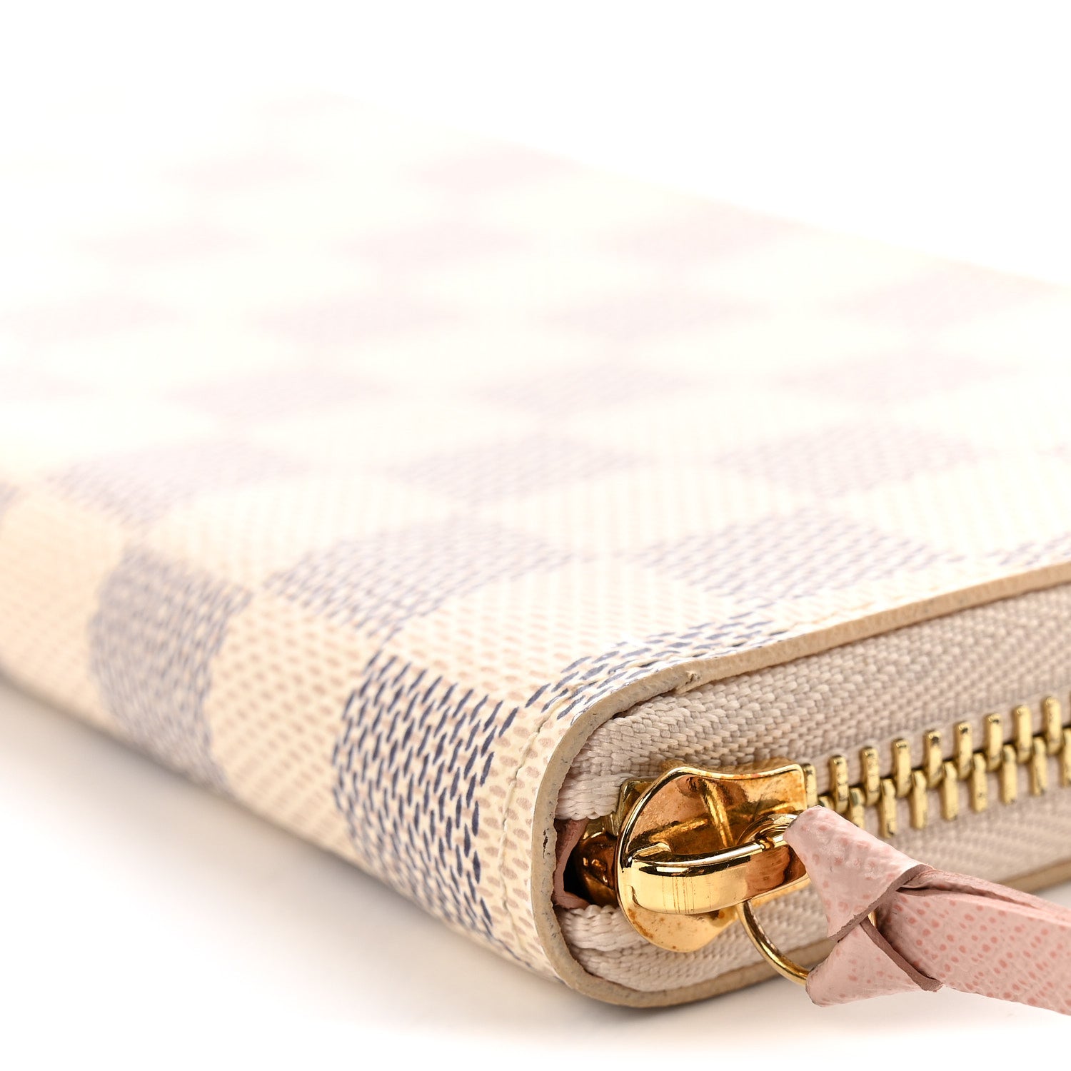 Louis Vuitton Damier Azur Clemence Wallet Rose Ballerine 9 of 11