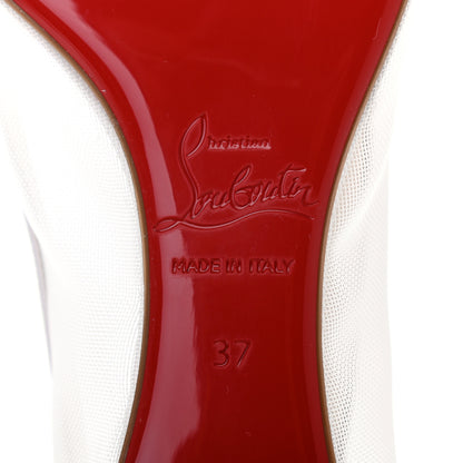 Christian Louboutin Kid Rete Galativi Flats 37 Version Bianco 7 of 7