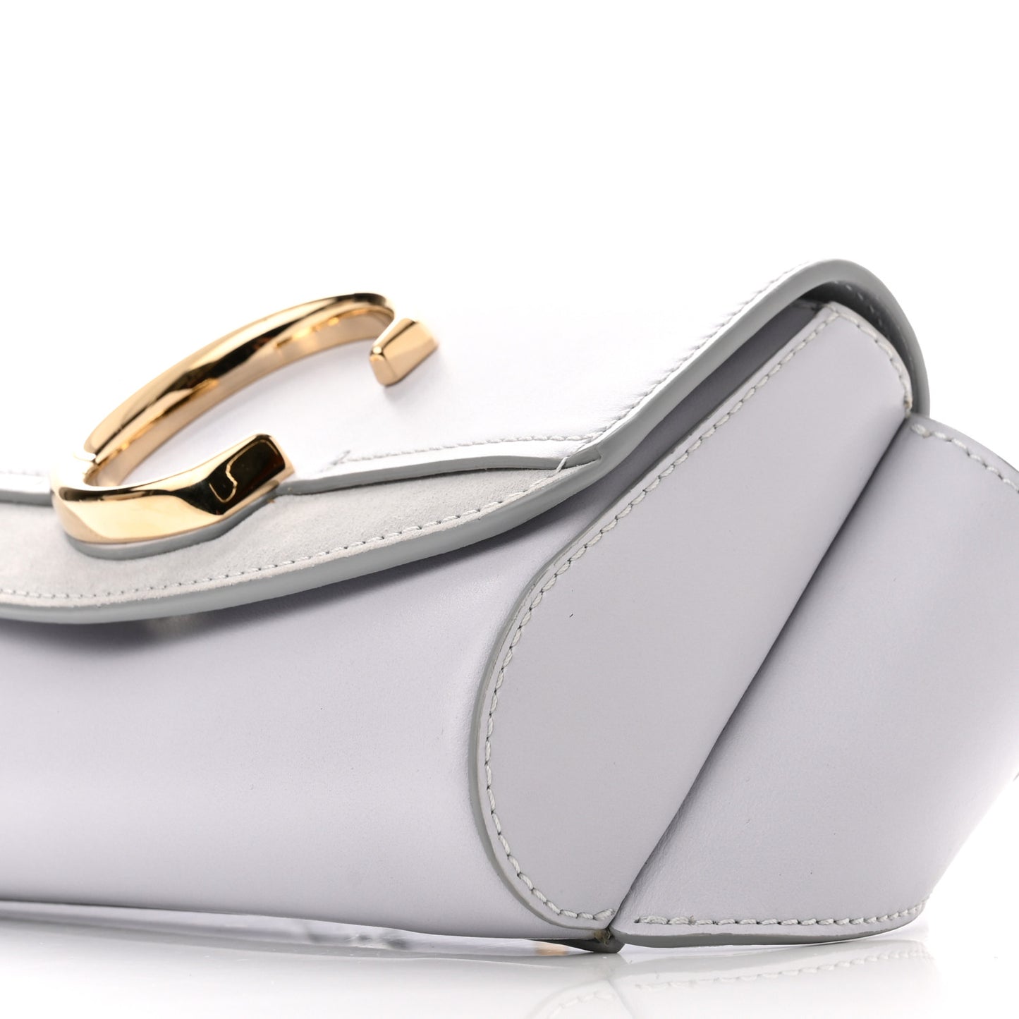 Calfskin Suede C Belt Bag Light Cloud