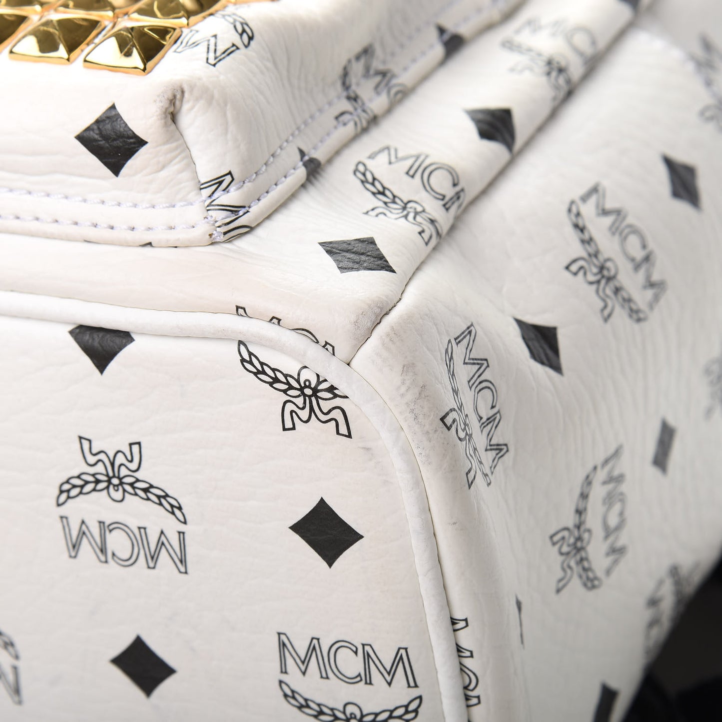 Visetos Studded Small Stark M Backpack White