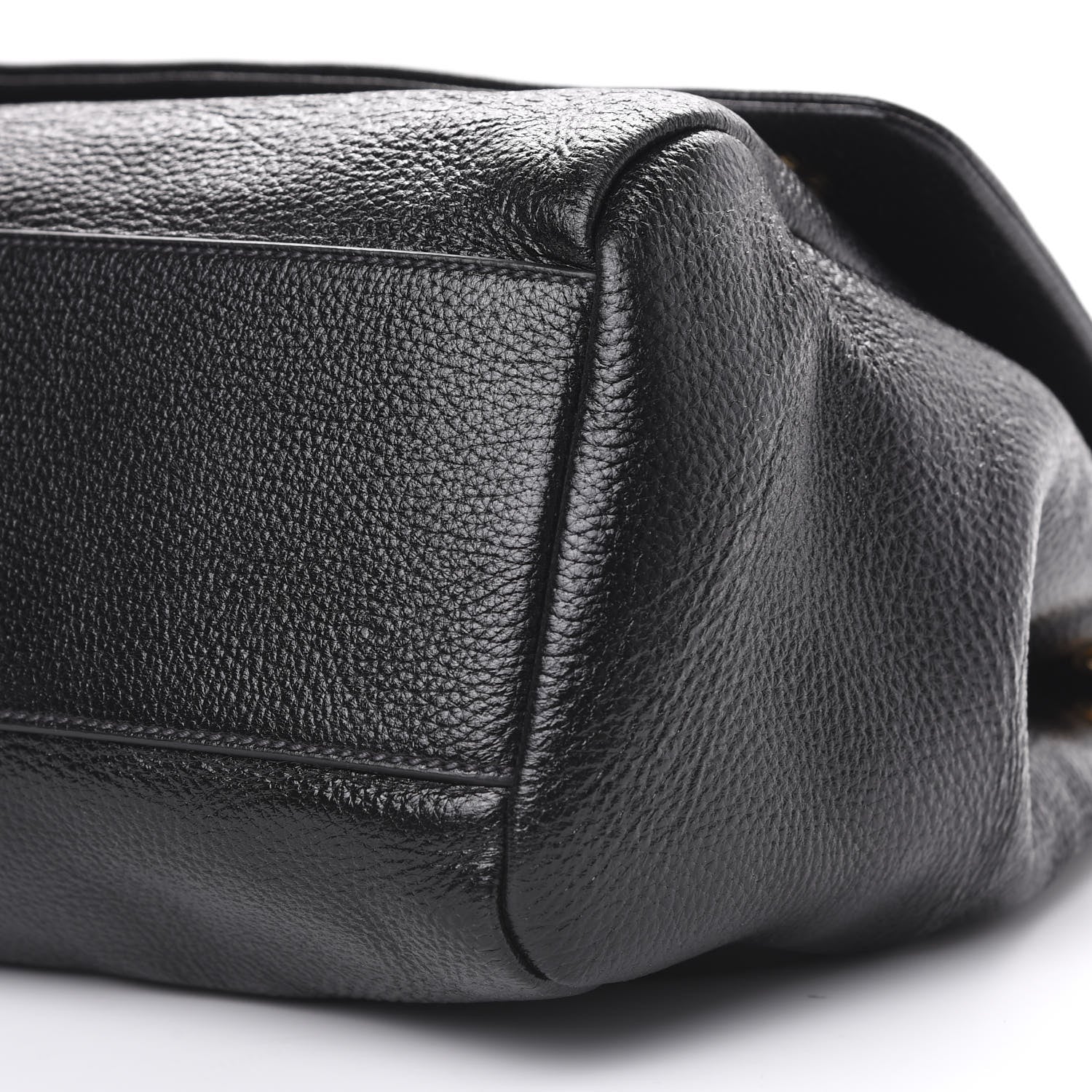 Dolce & Gabbana Grained Deerskin Large Miss Sicily Satchel Black 9 of 9
