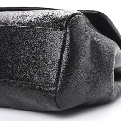 Dolce & Gabbana Grained Deerskin Large Miss Sicily Satchel Black 9 of 9