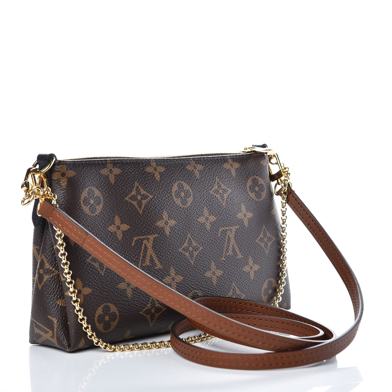 Louis Vuitton Monogram Pallas Clutch Black 3 of 9