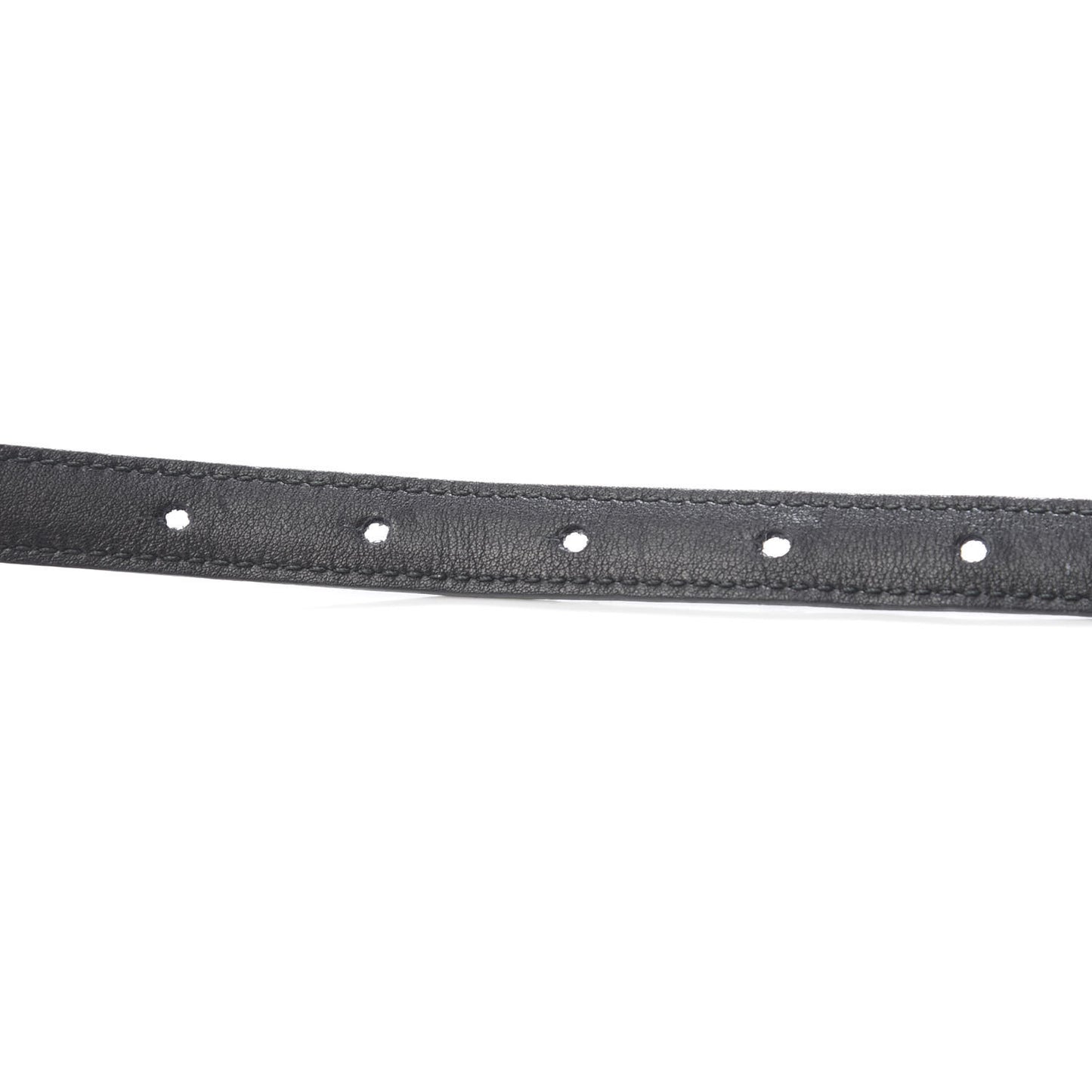 Moon Calfskin Nickel Interlocking G 20mm Belt 70 28 Black