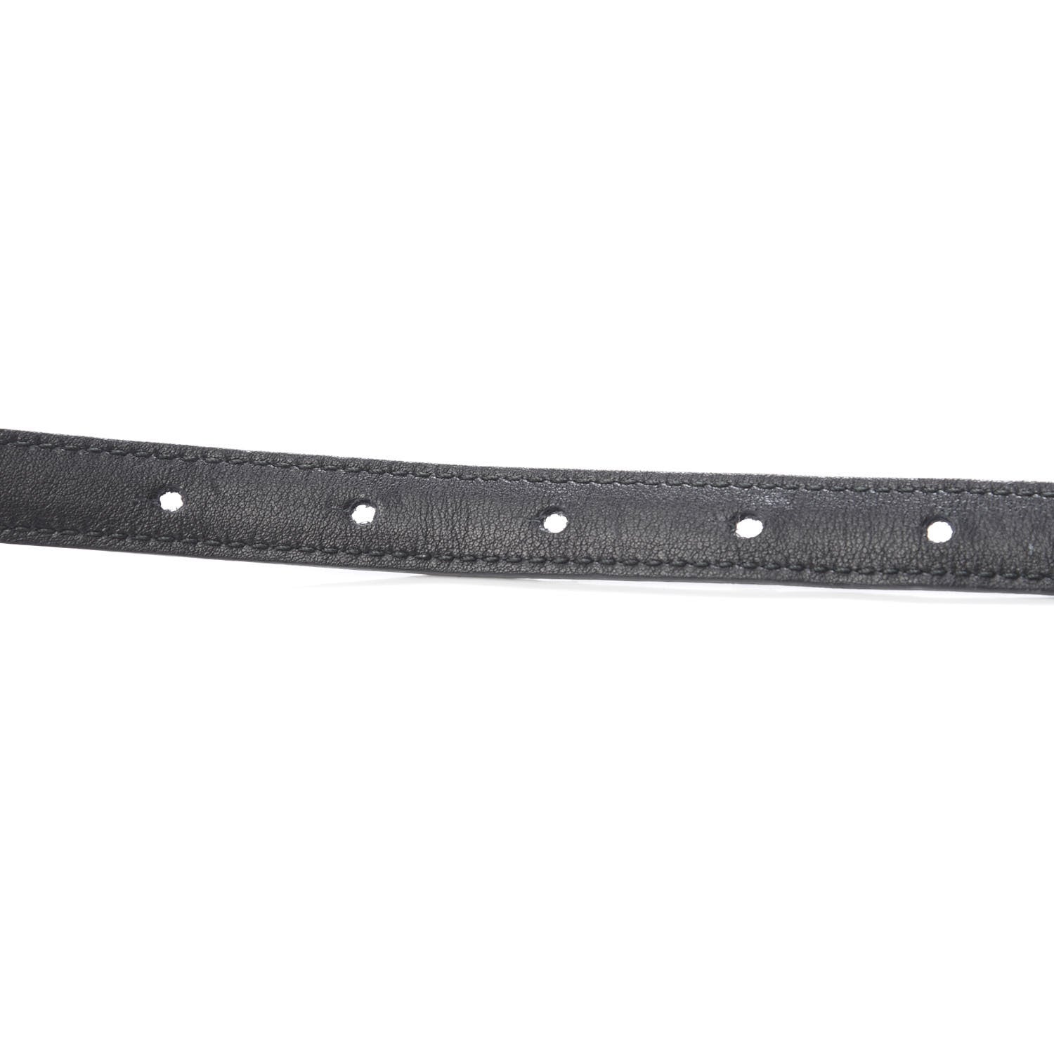 Gucci Moon Calfskin Nickel Interlocking G 20mm Belt 70 28 Black 6 of 7