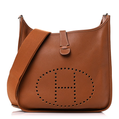 Hermes Taurillon Clemence Evelyne III GM Gold 1 of 13